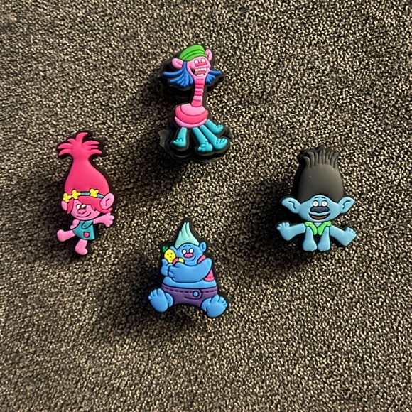 Trolls Shoes - New! Trolls 4 Pack Croc/Shoe Charms